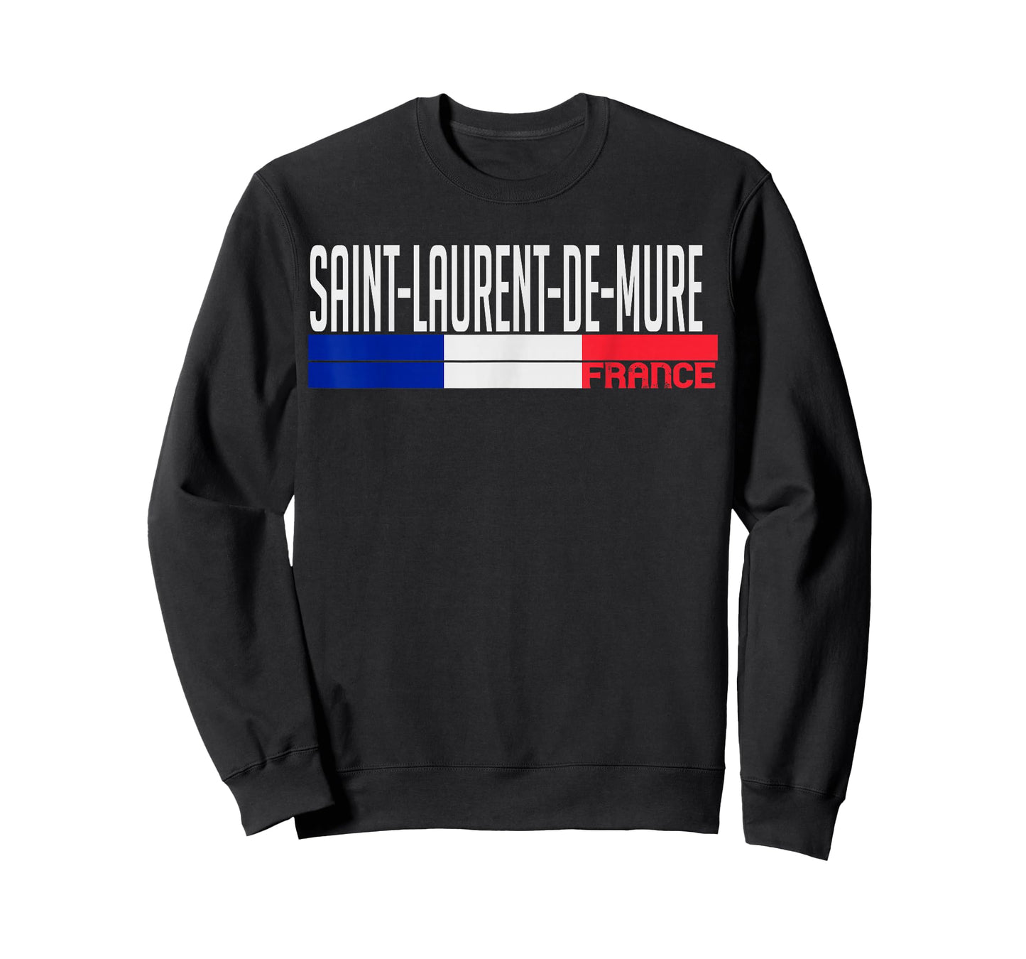 Saint-Laurent-de-Mure France Flag Design French City Pride T-Shirt