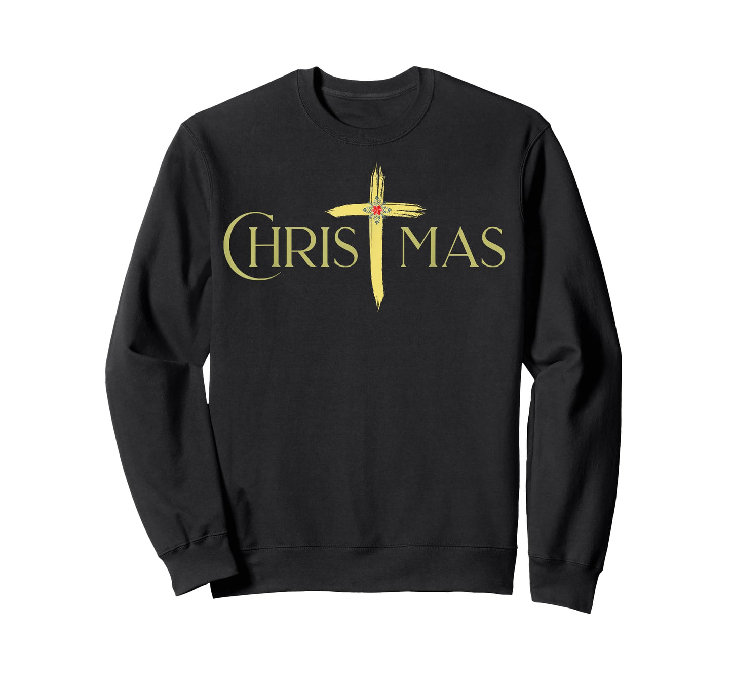 Christian Christmas Cross Christ-Centered Xma T-Shirt