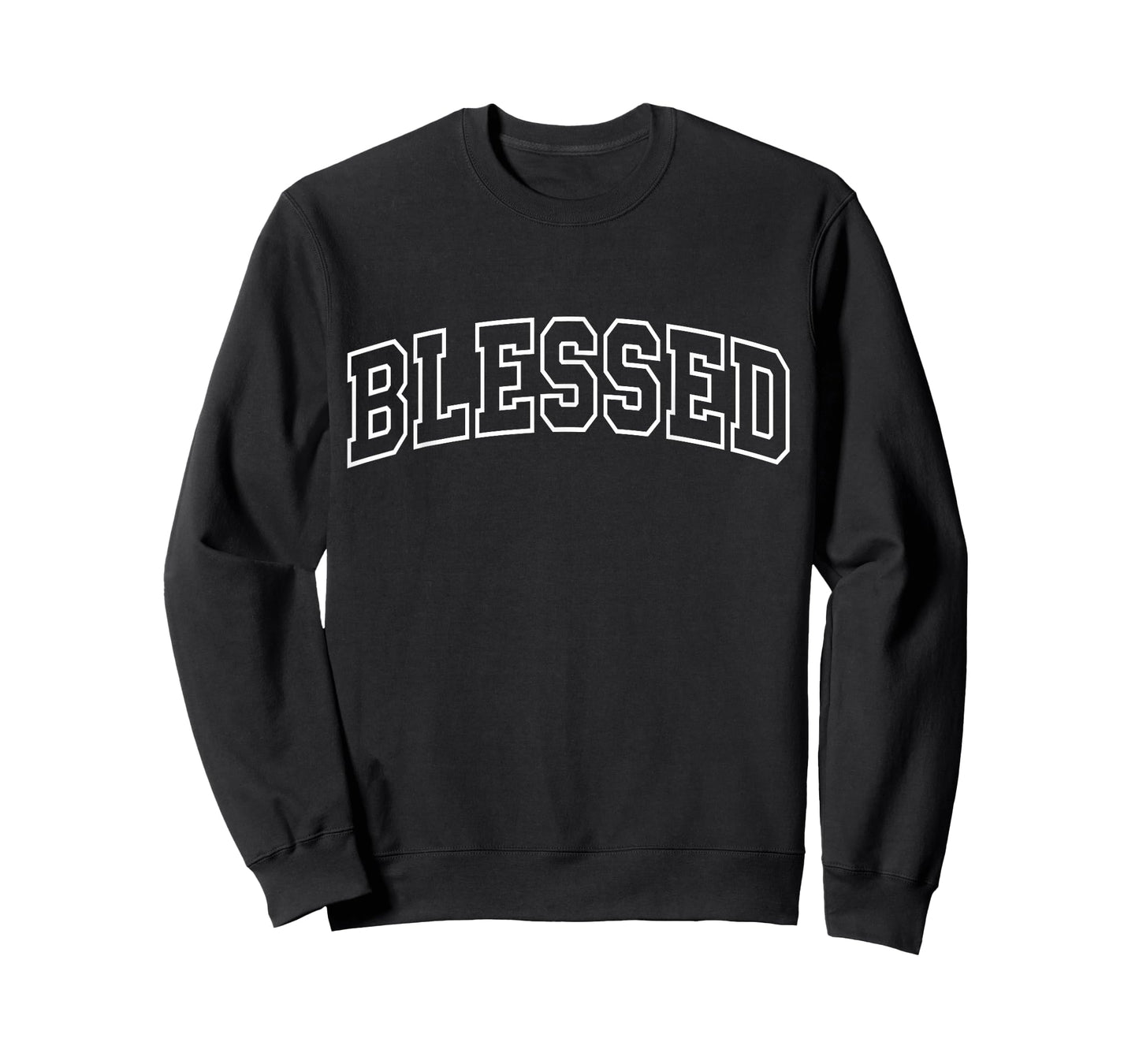 Blessed Athletic Lettering Thanksgiving Christian Religious T-Shirt
