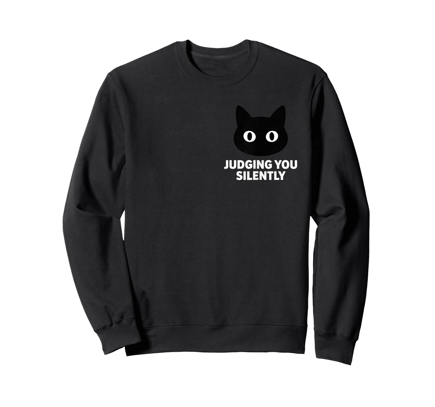 Judging You Silently Funny Sarcastic Humor for Cat Lovers T-Shirt