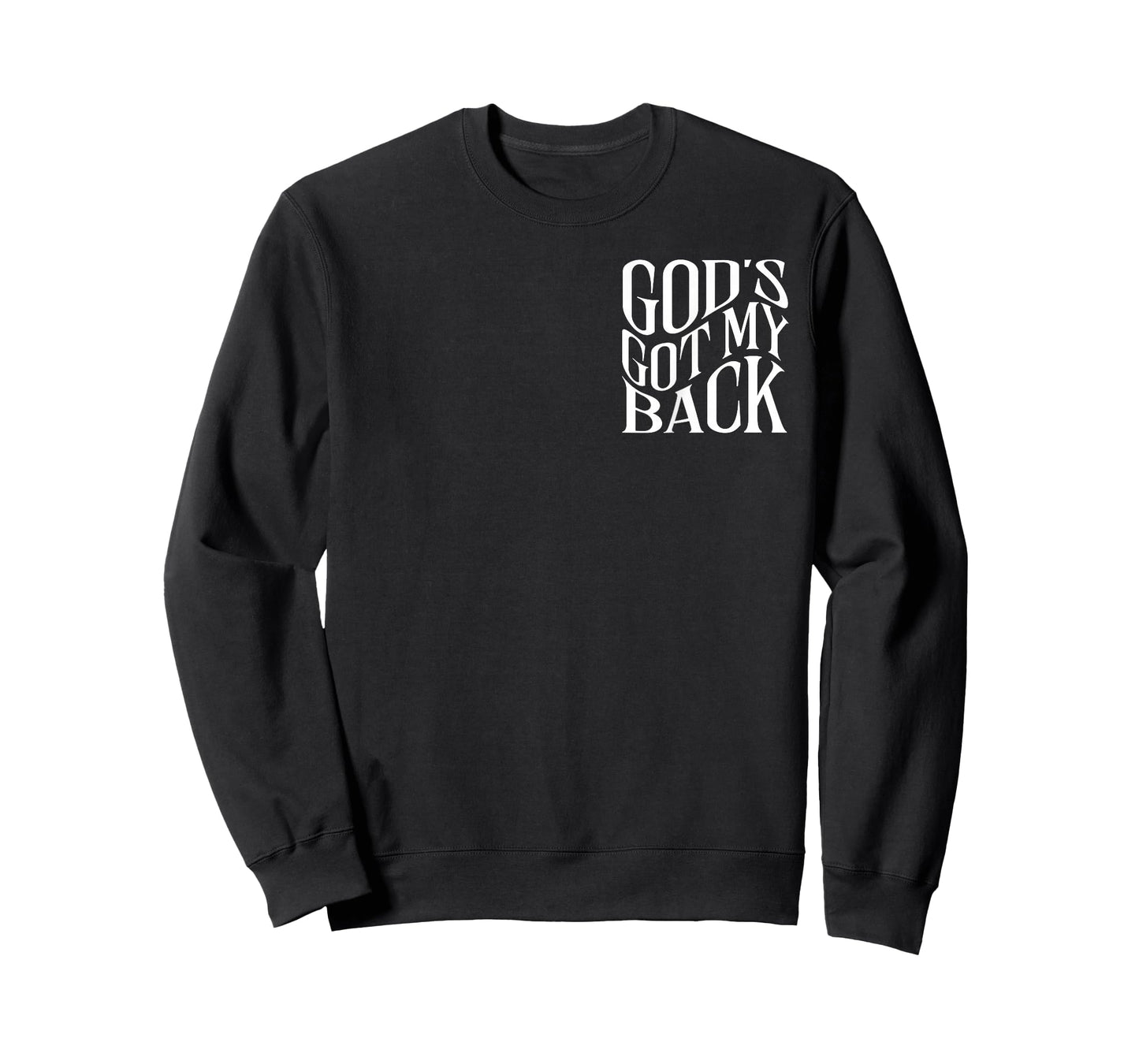 God's Got My Back Christian - Front and Back T-Shirt