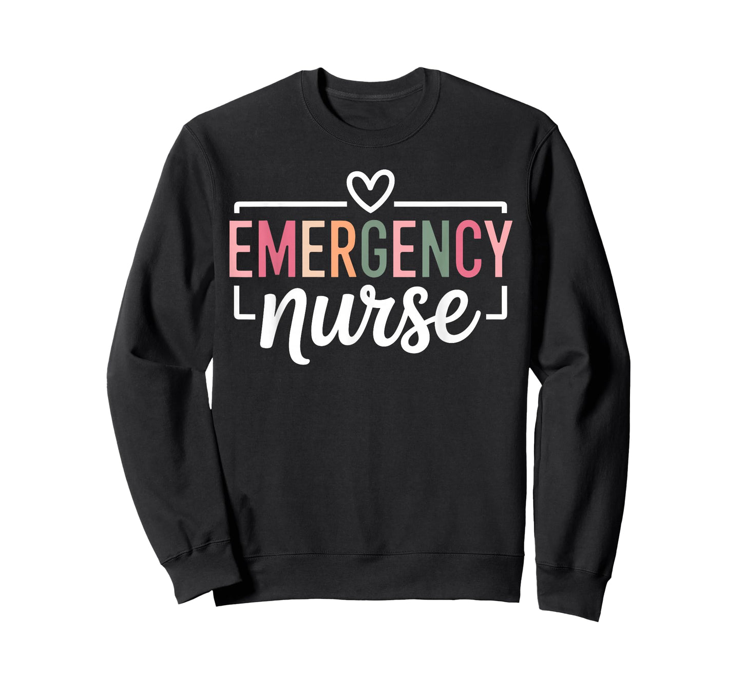 Funny Emergency Nurse Art for Men Women ER Emergency Nurse T-Shirt