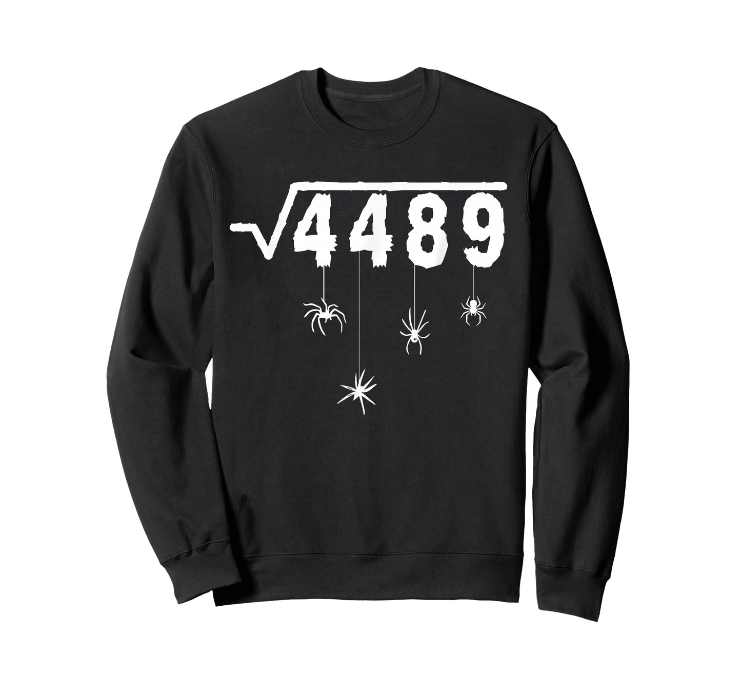 67 Meme Math Teacher 6 7 Halloween Spiders Square Root 4489 T-Shirt