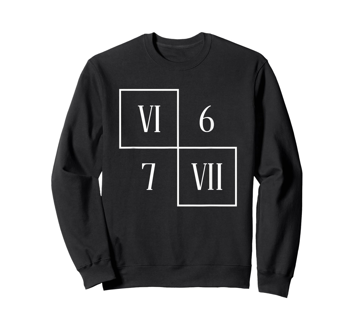Funny VI VII 6 7 Meme Roman Numerals Math Six Seven T-Shirt