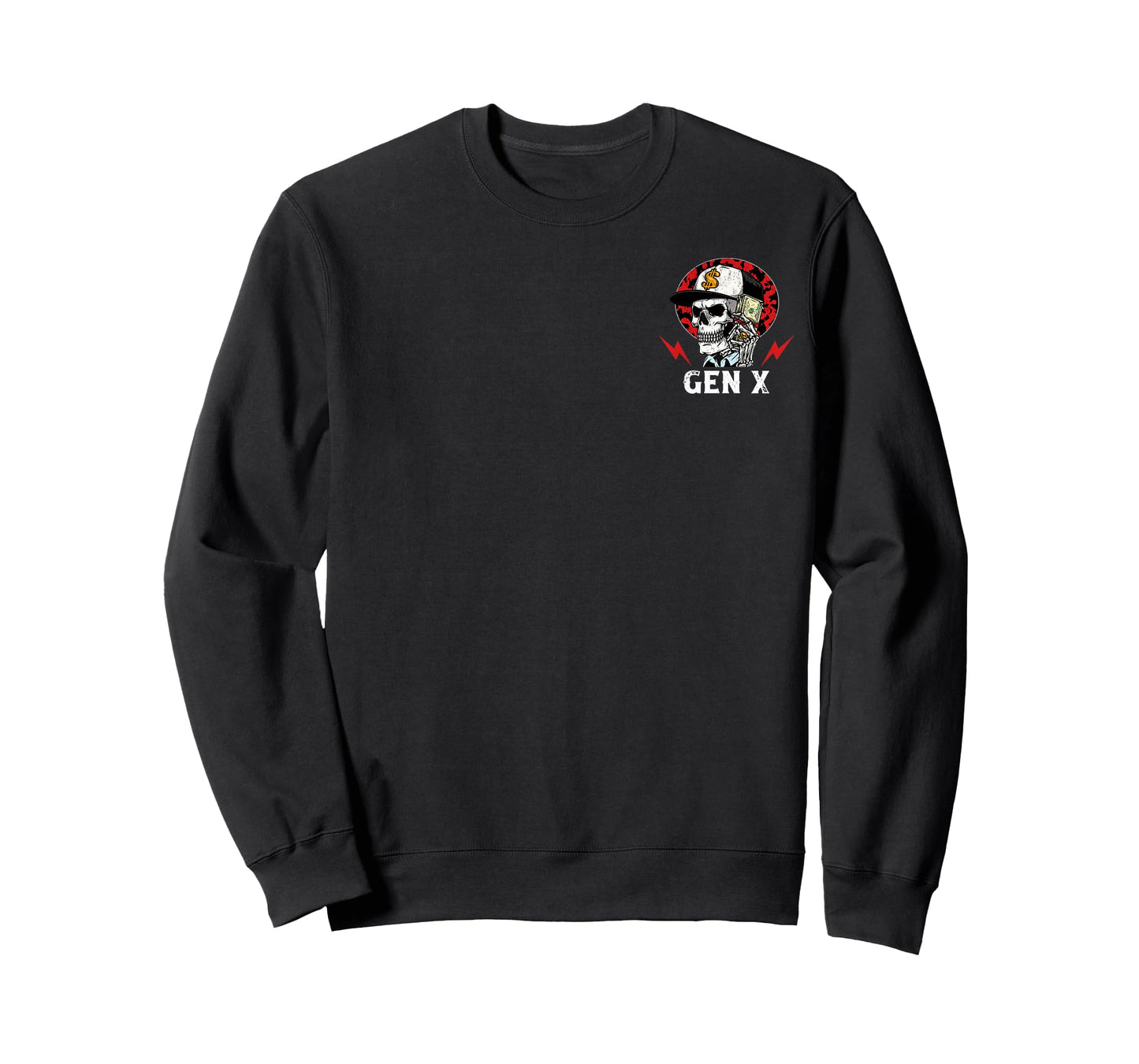 Skeleton Gen X Working Like Crazy to Support The Lazy 2 Side T-Shirt
