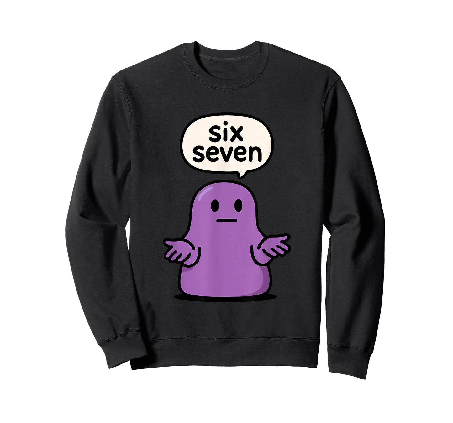 67 Six Seven 6-7 Purple Blob Slime - Funny Kid Brainrot Meme T-Shirt