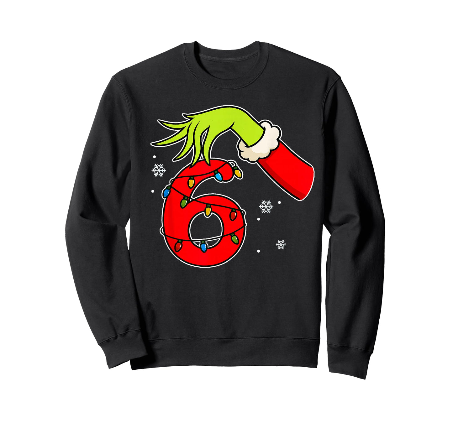 Fun Number 6 Christmas 67 Six Seven Meme Xmas Men Women Kids T-Shirt