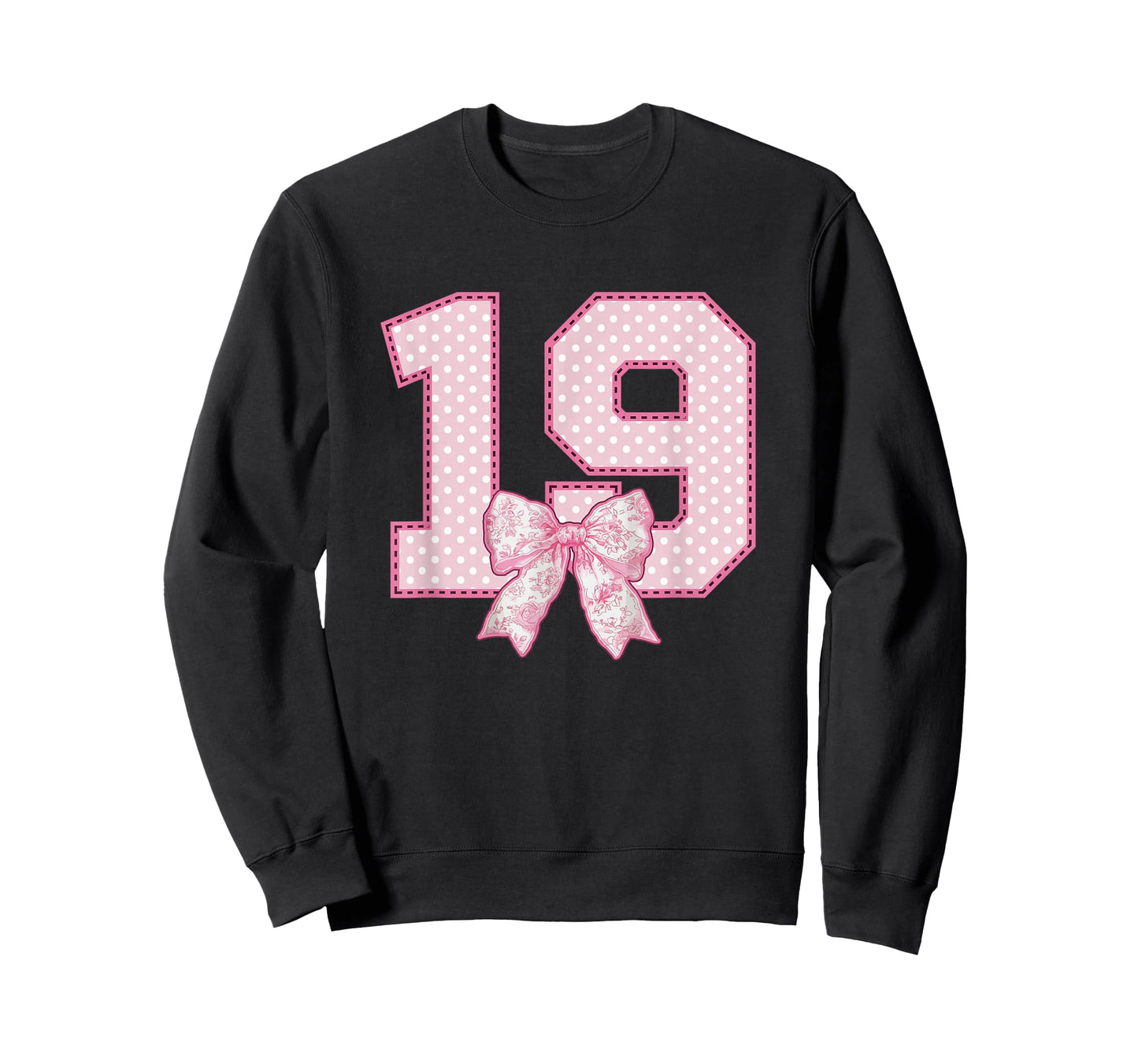 19th Birthday Shirt Women Coquette Bow 19 Year Old Birthday T-Shirt