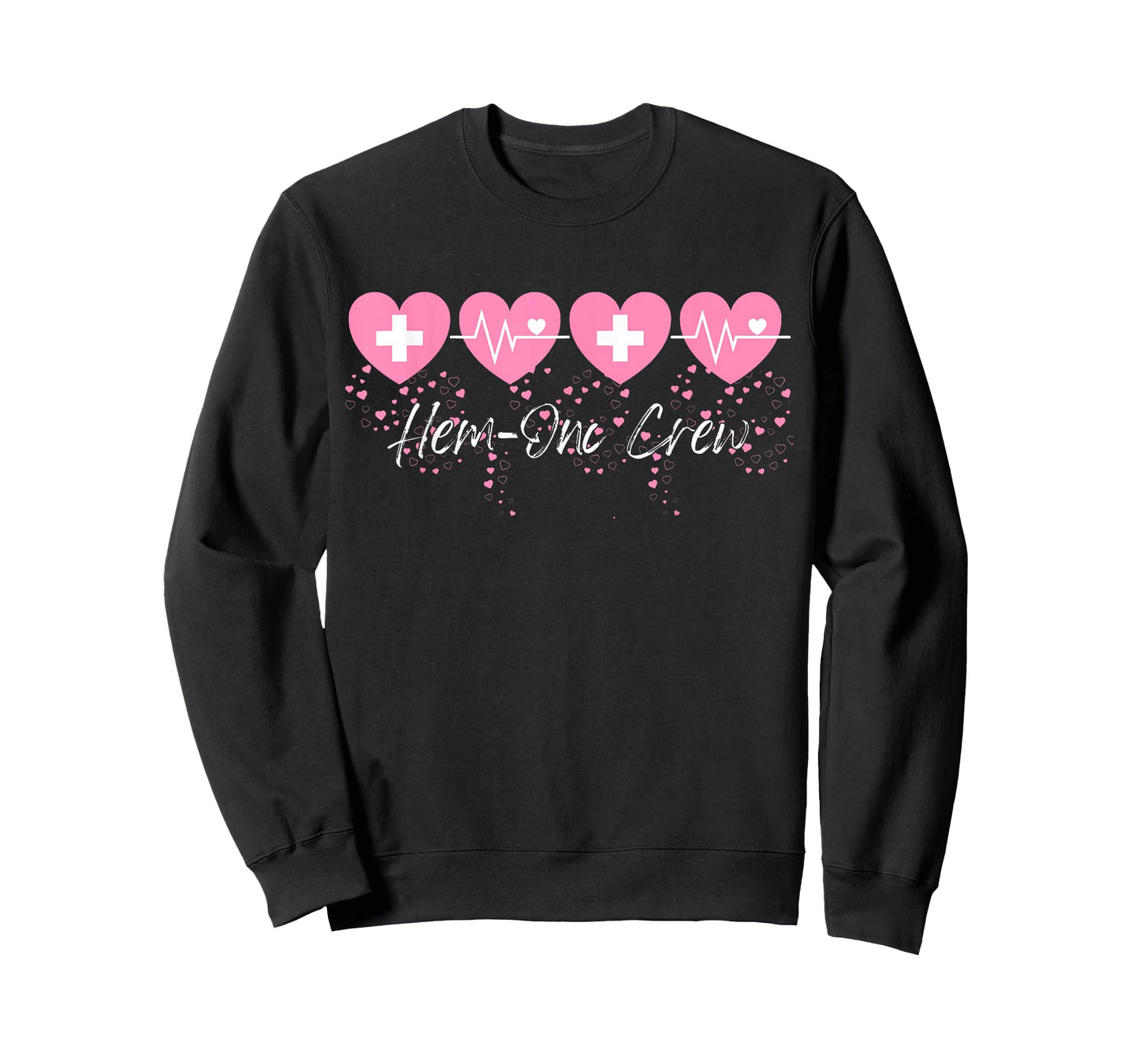 Valentines Hem ONC Crew Nurse Hematology Oncology Heartbeat T-Shirt