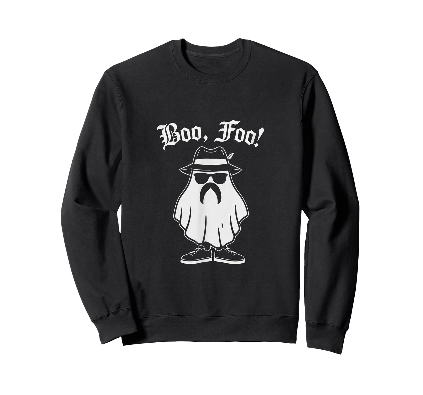 Boo Foo Funny Ghost Expression Design T-Shirt