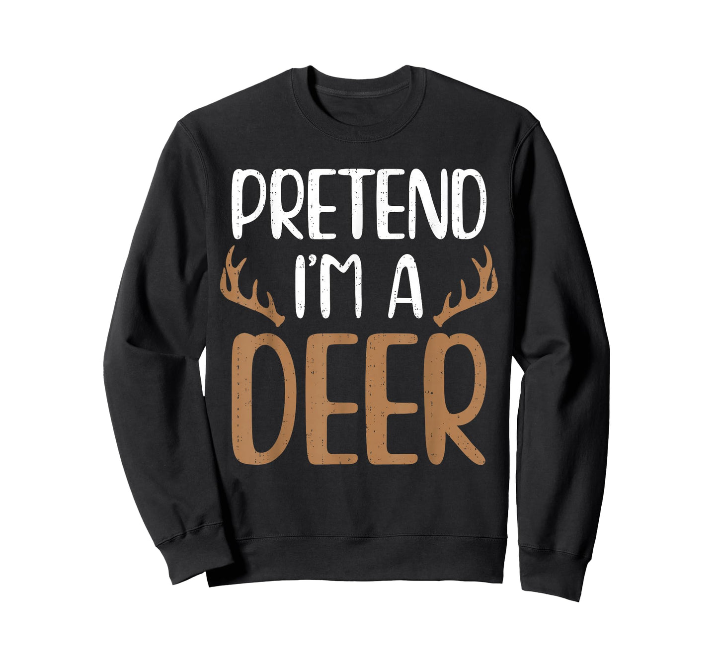 Funny Pretend I'm A Deer Reindeer Christmas Xmas Costume T-Shirt