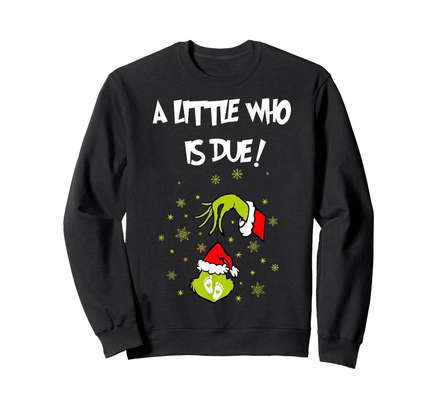A Little Who is Due Funny Christmas Pregnancy Announcement T-Shirt
