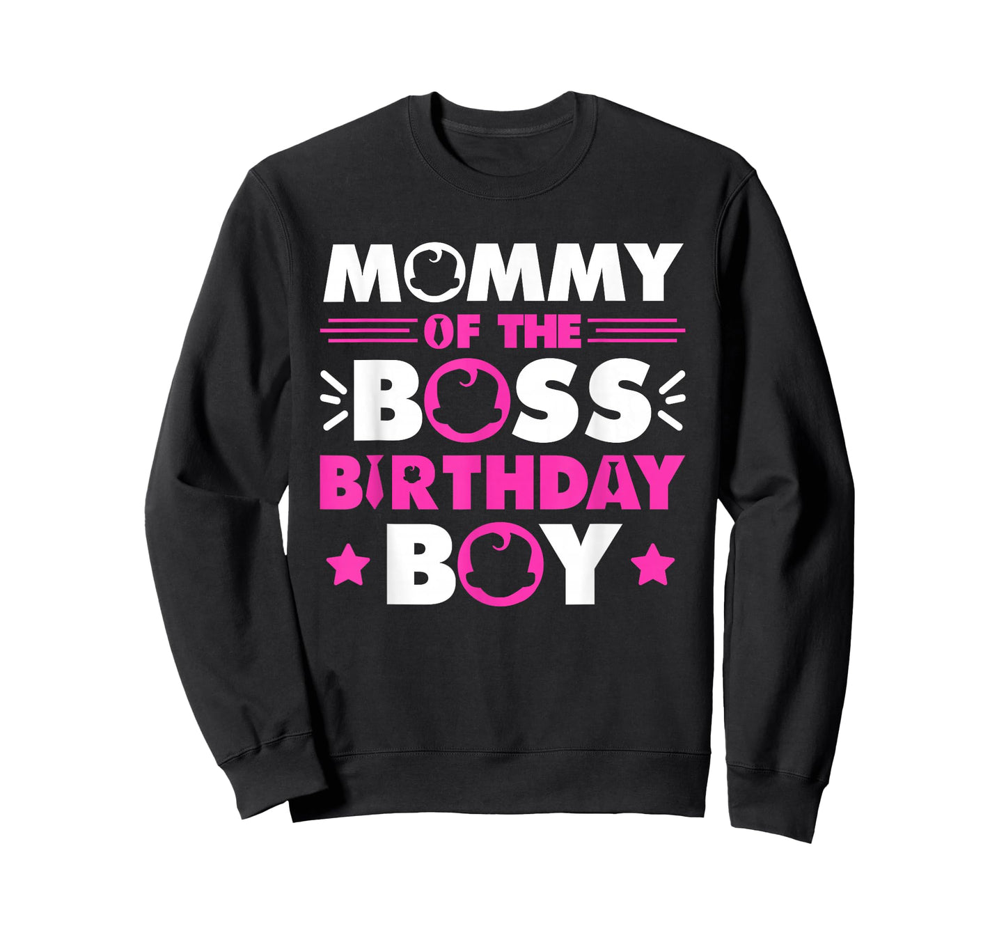 Mommy of The Boss Birthday Boy Baby Family Matching T-Shirt