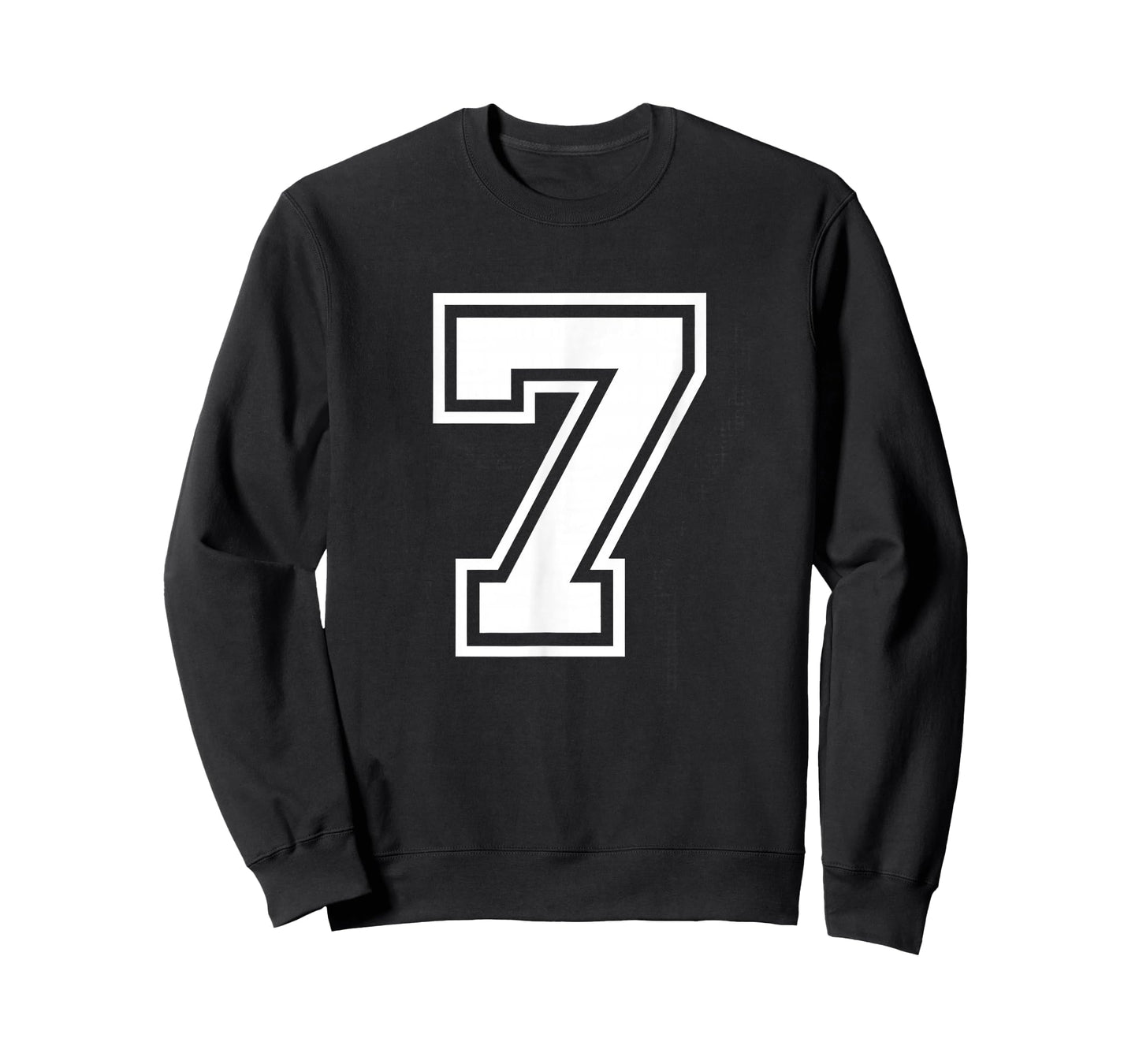 Matching Varsity 7 Number Seven Team Sports Graphic Design T-Shirt