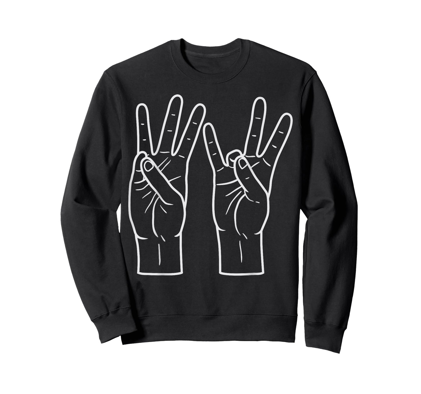 Six Seven Hand Sign ASL Sign Language Funny Alpha Kid Meme T-Shirt