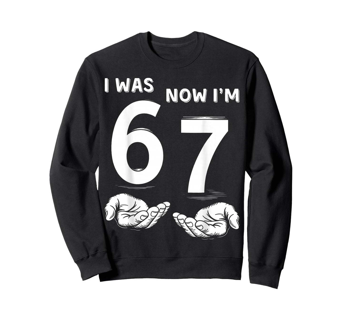Six Seven Meme 7 Year Old Birthday Shirt was 6 Now I'm 7 T-Shirt