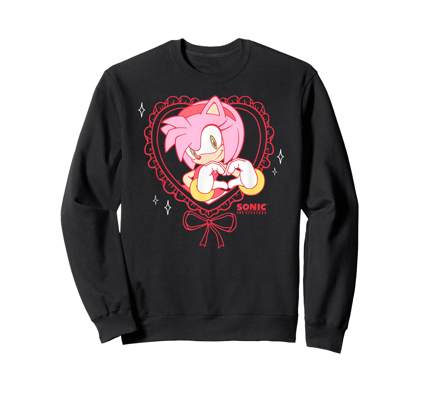 Sonic The Hedgehog Valentine's Day Amy Coquette Portrait T-Shirt