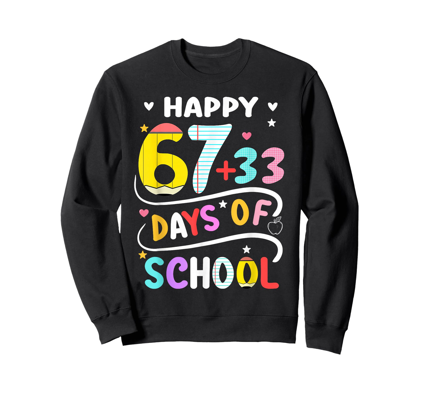 Happy 100 Days of School Smarter 67 Teacher Kids Boys Girls T-Shirt
