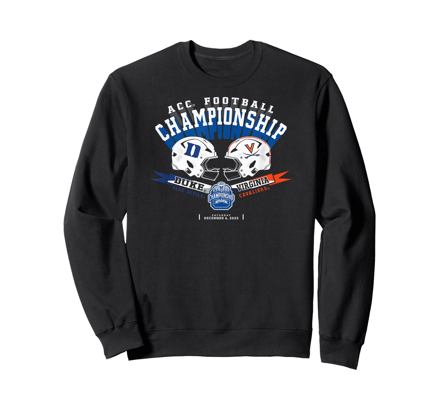 Duke vs Virginia Acc Championship 2025 Football Black T-Shirt