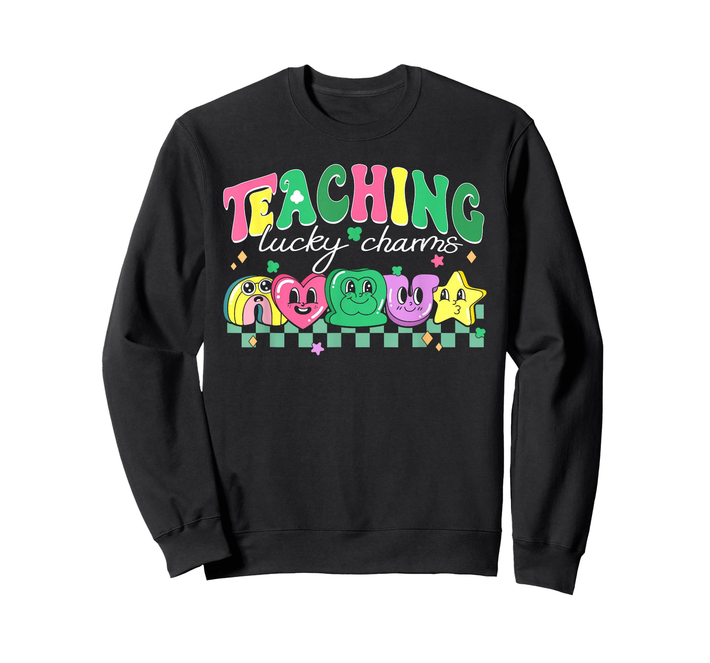 St Patricks Day Teacher Teaching My Lucky Charm Womens Mens T-Shirt