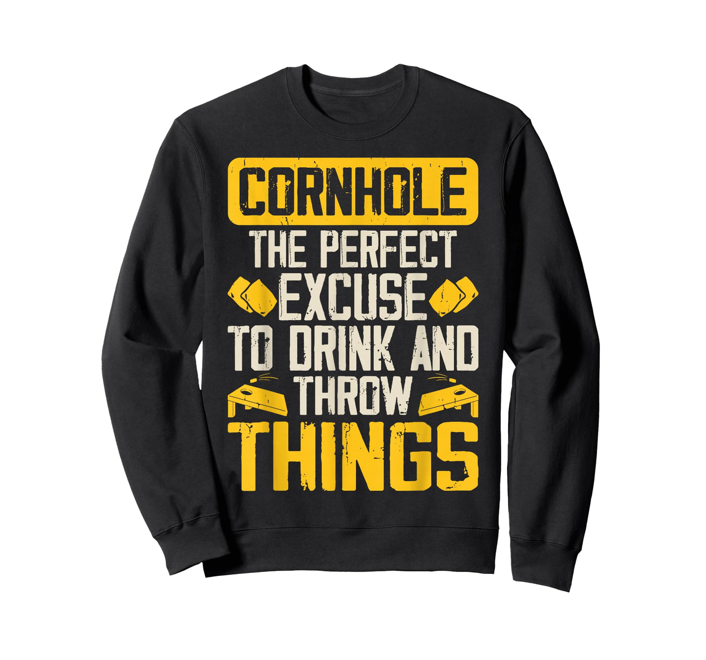 Cornhole Art for Men Women Corn Hole Players Funny Cornhole T-Shirt