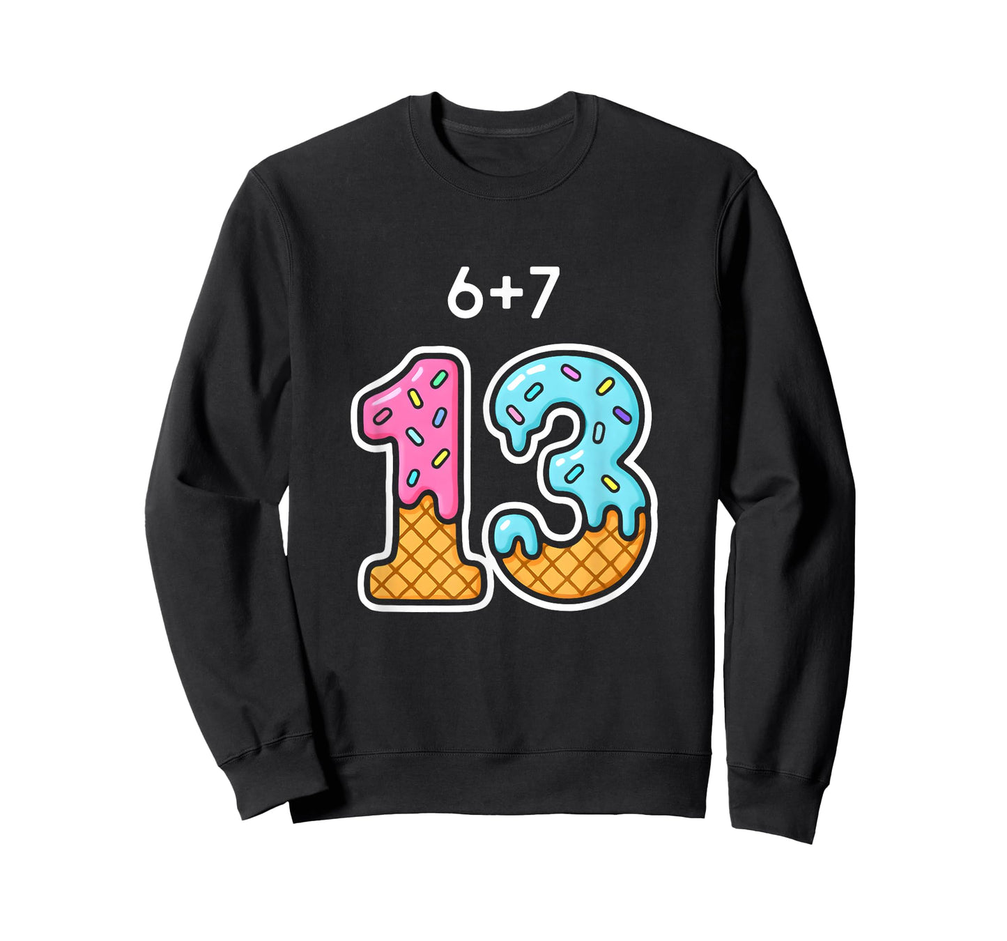67 Meme 13th Birthday Icecream Cone Cute Teen Girl Boys T-Shirt