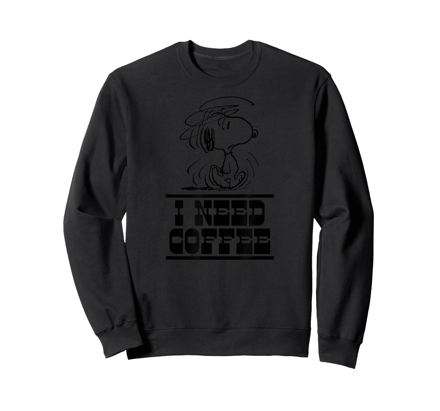 Snoopy I Need Coffee Design T-Shirt