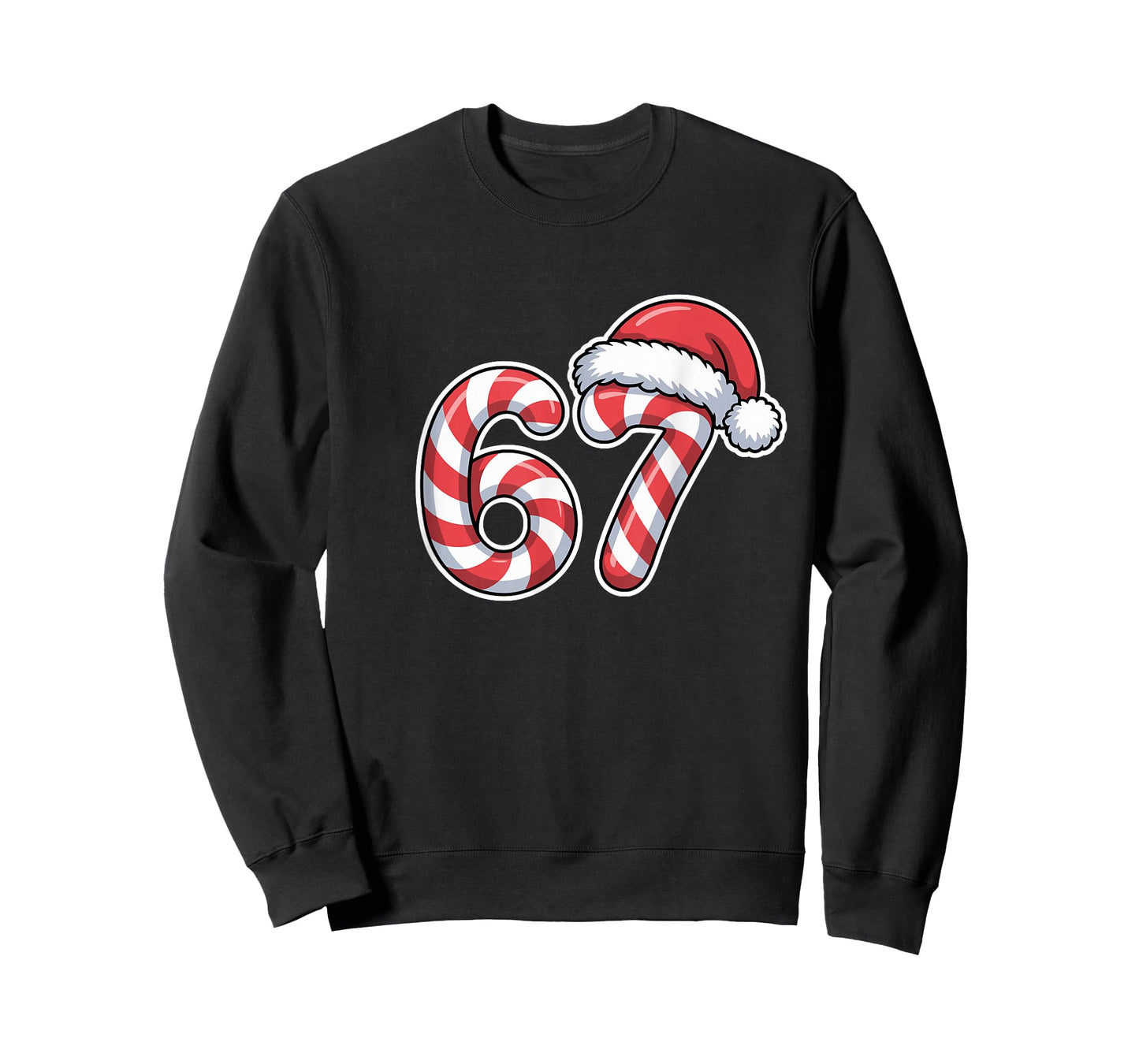 Melting Candy Cane 6 7 Ice Drip Meme 6 7 Costume Couple T-Shirt
