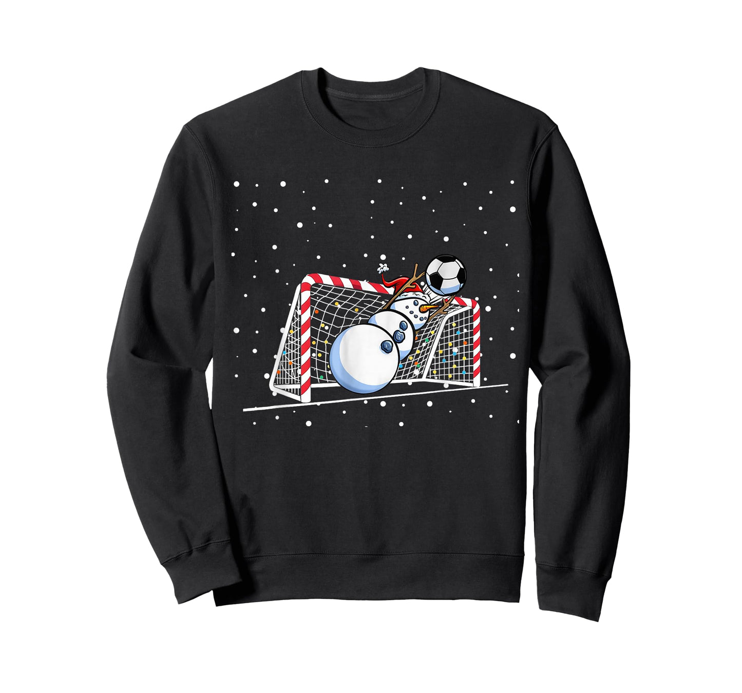 Goalkeeper Snowman Christmas Soccer Player Men Boys Kids T-Shirt