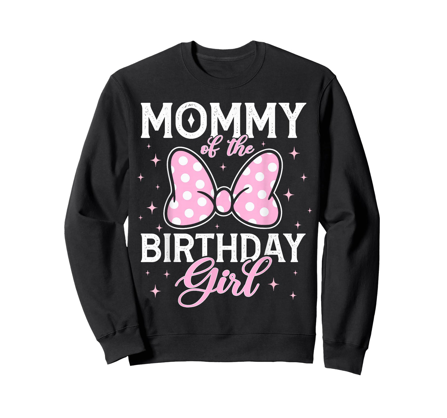 Mommy of The Birthday Girl Pink Bow Family Matching Mouse T-Shirt