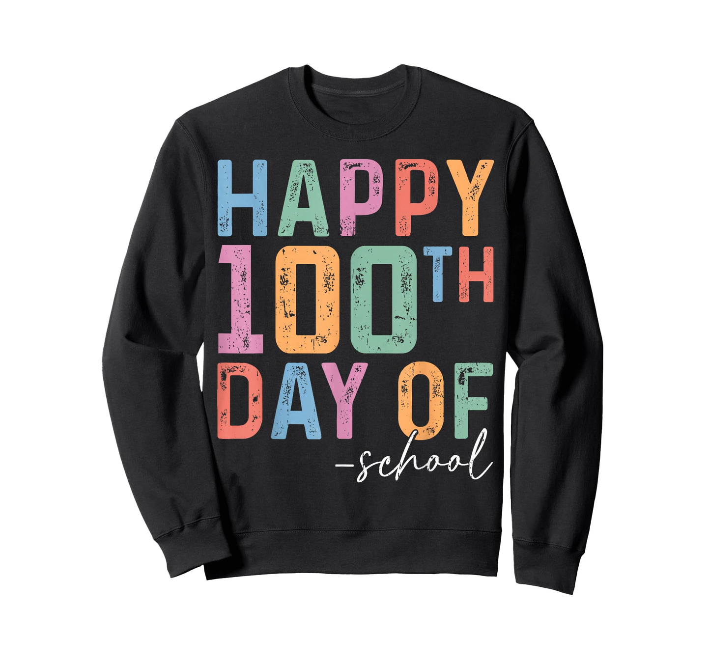 Retro Happy 100th Day of School Shirts Teacher Kids Student T-Shirt