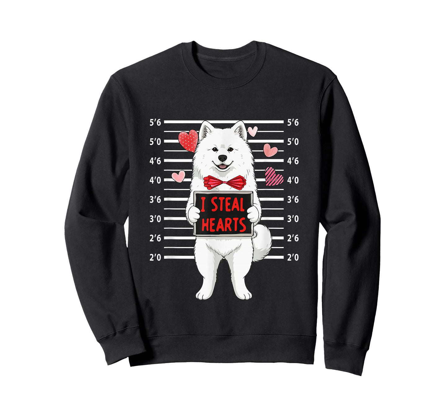 I Steal Cute Hearts Valentine's Day Samoyed Lover Owner T-Shirt