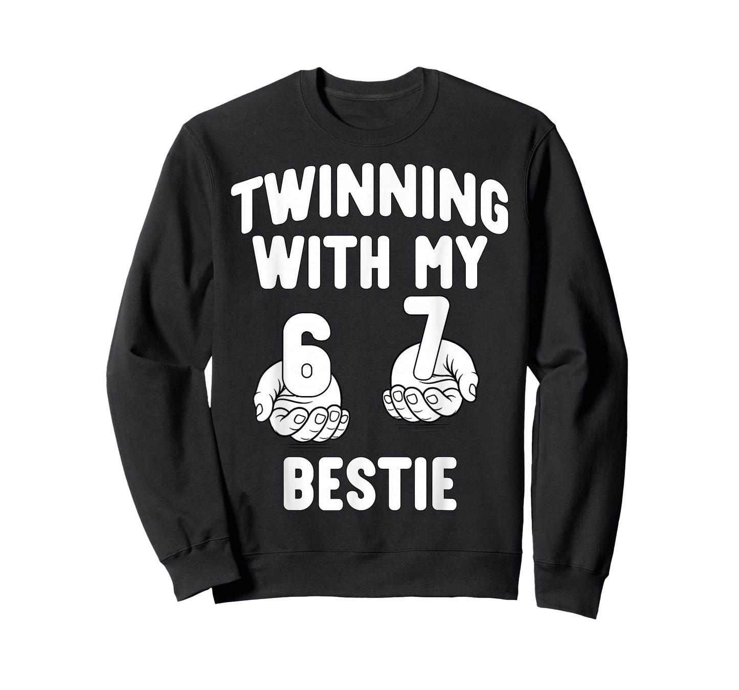 67 Twin Day Funny 6 7 Twinning with My Bestie Spirit Week T-Shirt