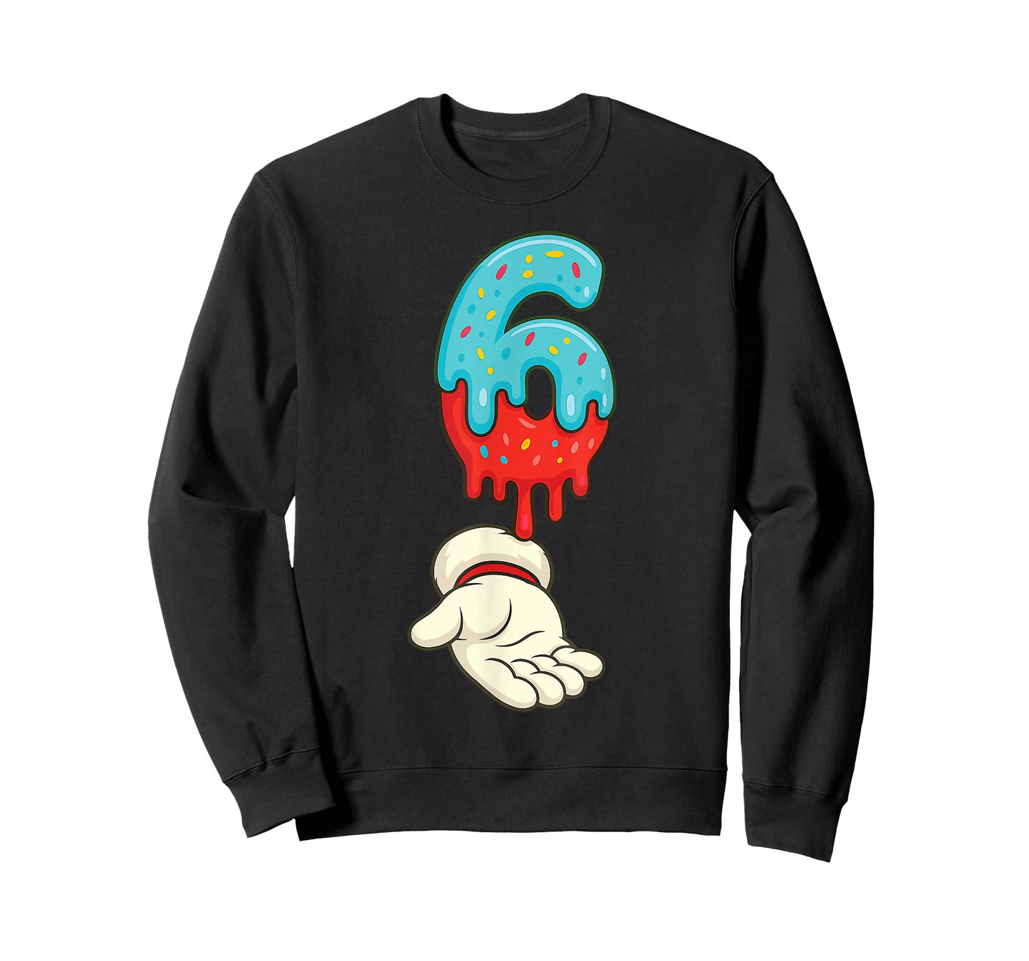 Matching Six Seven 6 7 Christmas Ice Cream Drip Xmas Santa T-Shirt