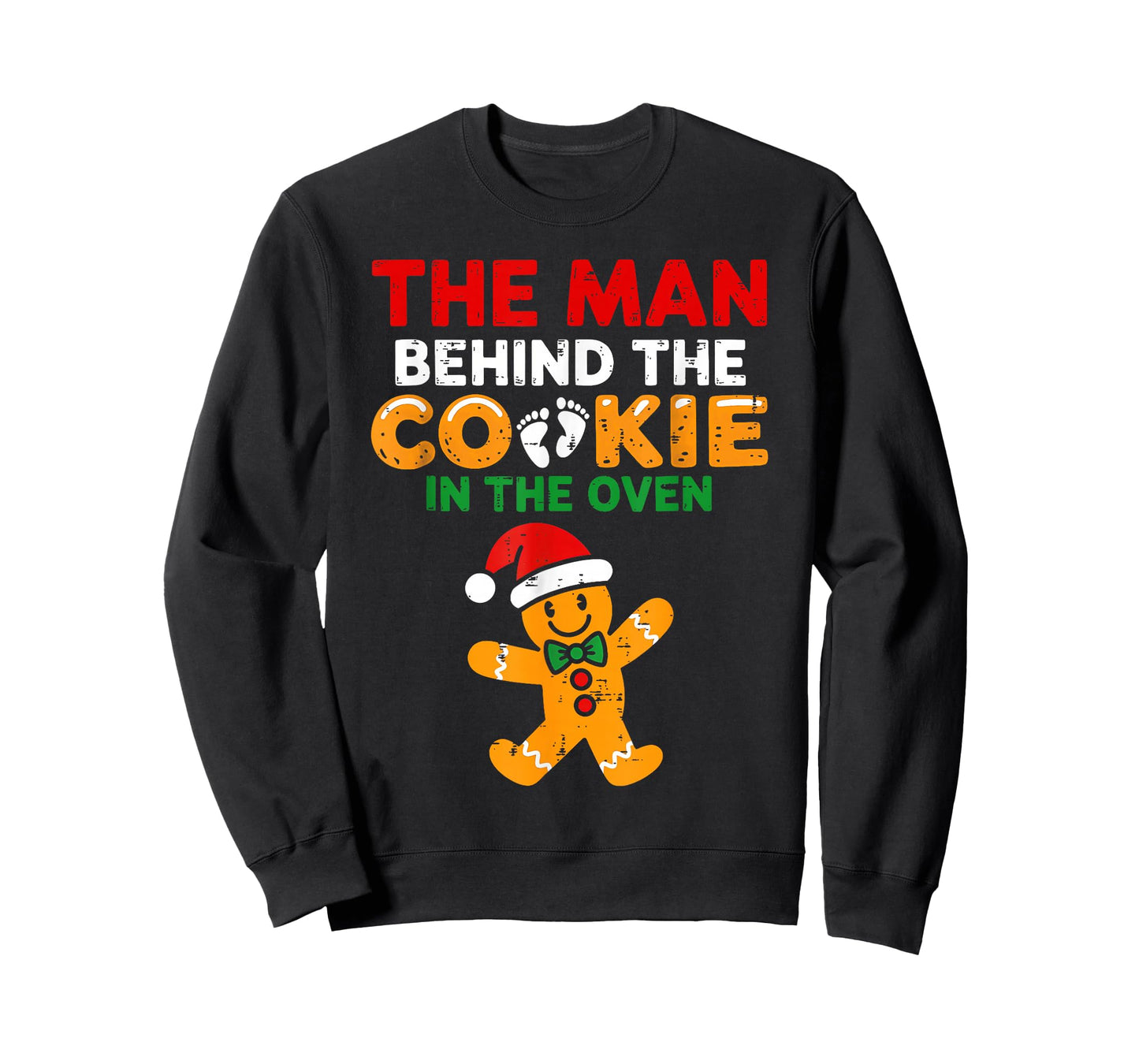 Christmas Pregnancy The Man Behind The Cookie in The Oven T-Shirt