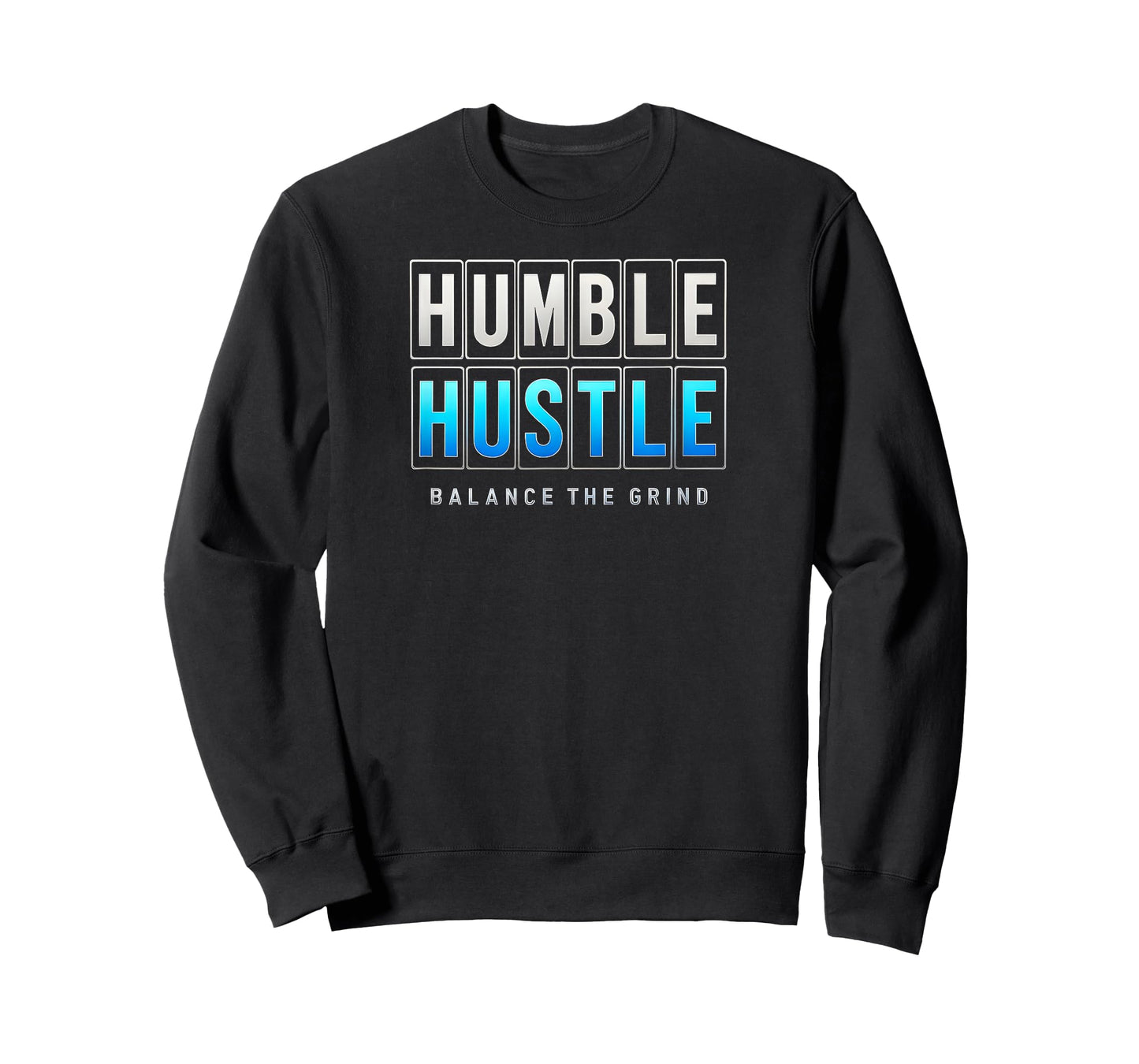 Humble Hustle Balance The Grind Motivational Minimalist T-Shirt