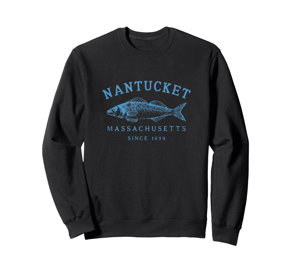 Retro Nantucket Fishing Graphic T-Shirt