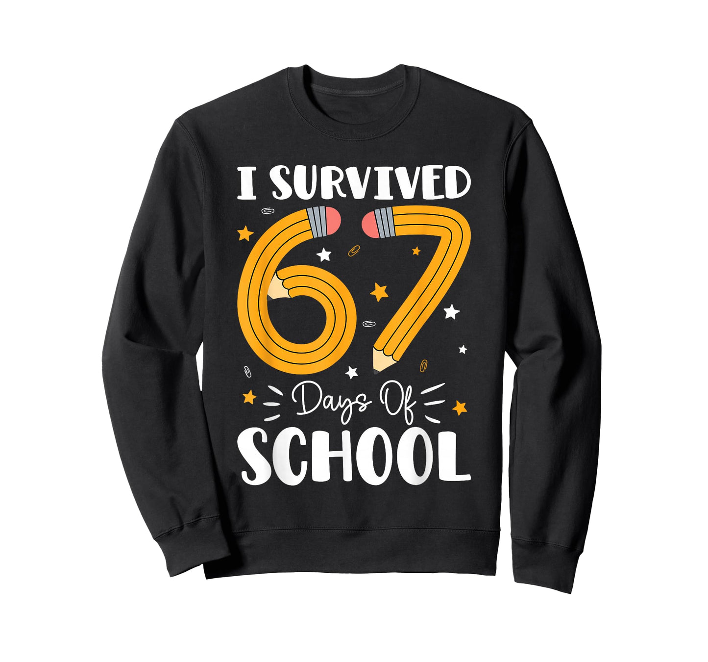 I Survived 67 Days of School Funny 67 Teachers Students Meme T-Shirt
