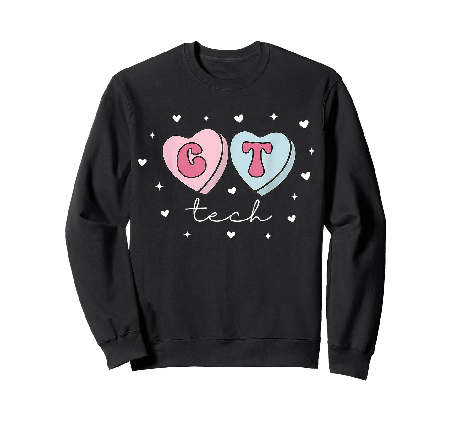 CT Tech CT Technologist Heart Candy Valentines CAT Scan T-Shirt