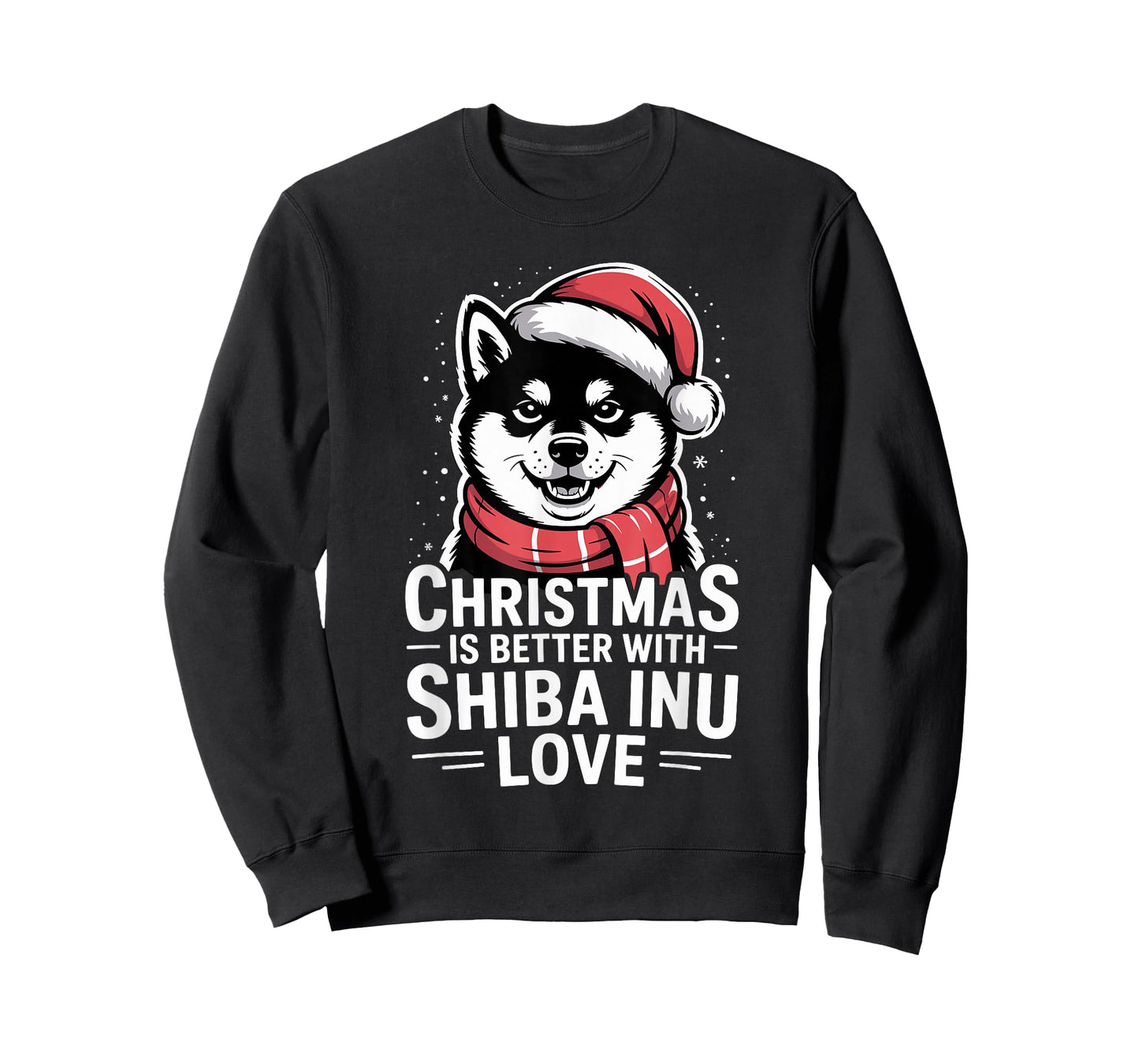 Cute Xmas Puppy Dog Christmas is Better with Shiba Inu Love T-Shirt