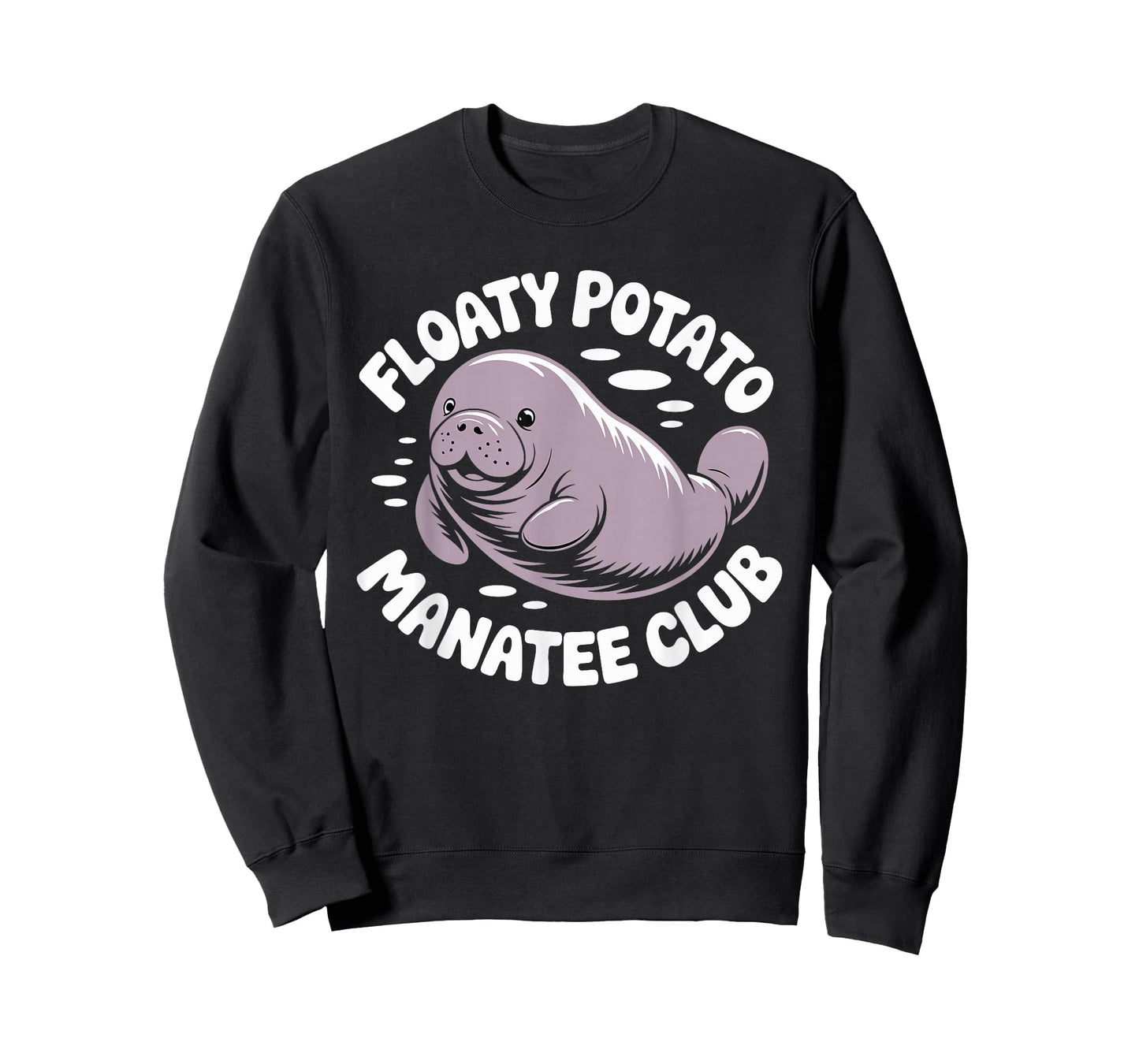 Funny Manatee Lover Floaty Potatoes T-Shirt