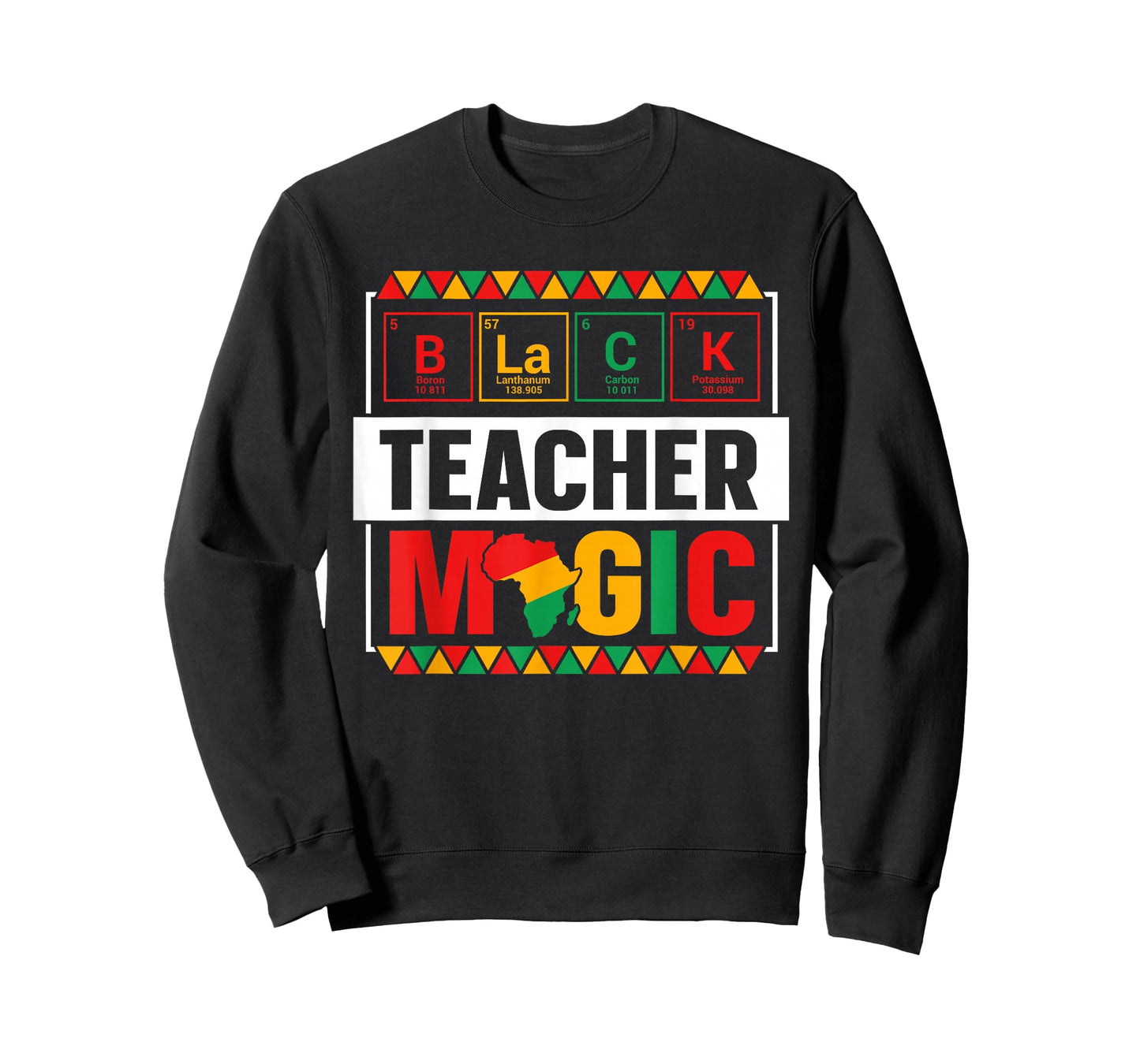 Black Teacher Magic Black History Month Teacher Mens Womens T-Shirt