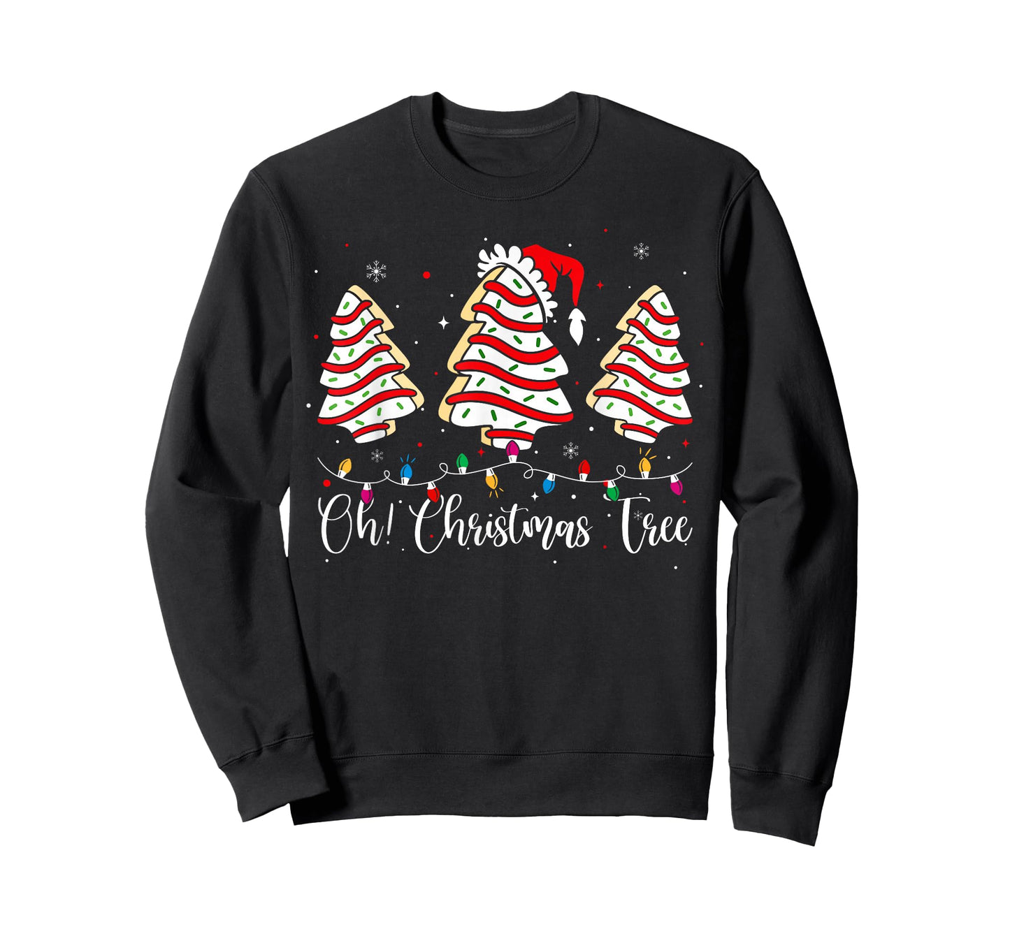 Groovy Oh Christmas Tree Cakes Debbie Becky Jen Cake Lovers T-Shirt