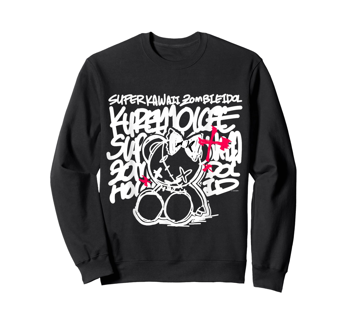 [Kureiji Ollie] Super Kawaii Zombie Idol Black T-Shirt