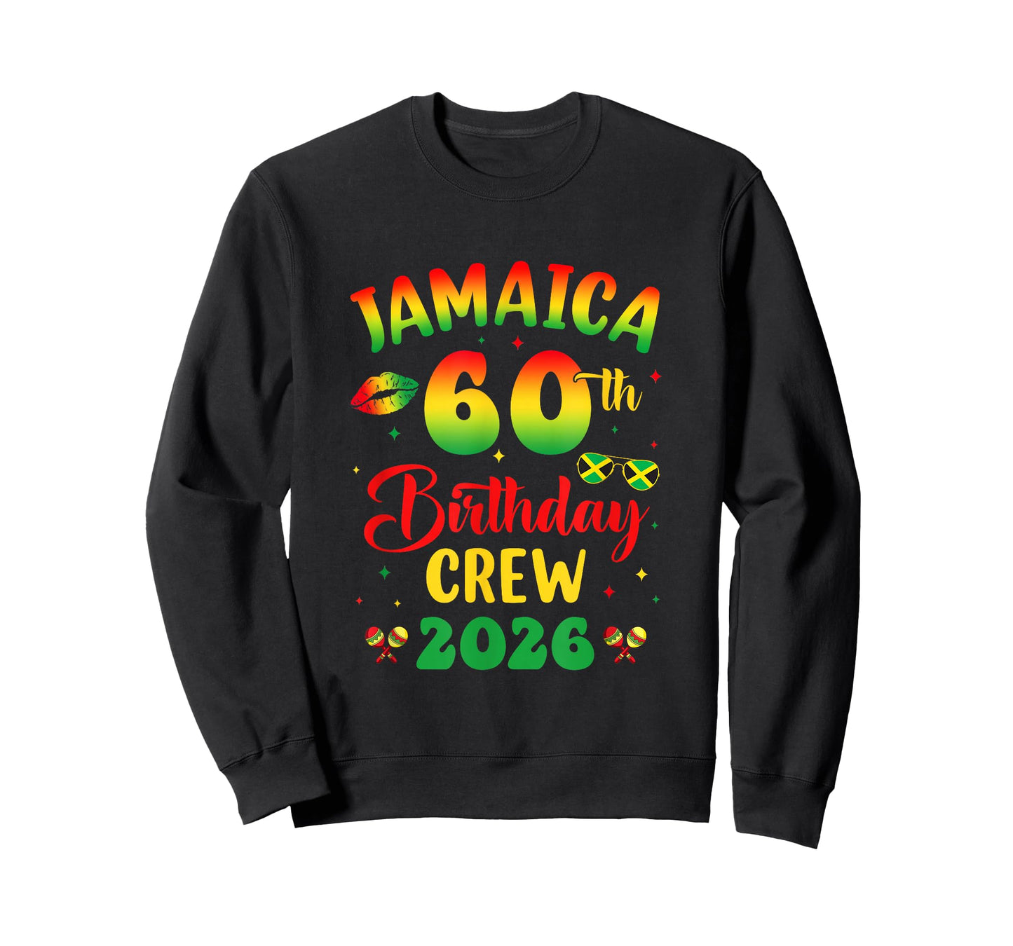 60Th Birthday Girl Jamaica Birthday Crew Matching Group 2026 T-Shirt