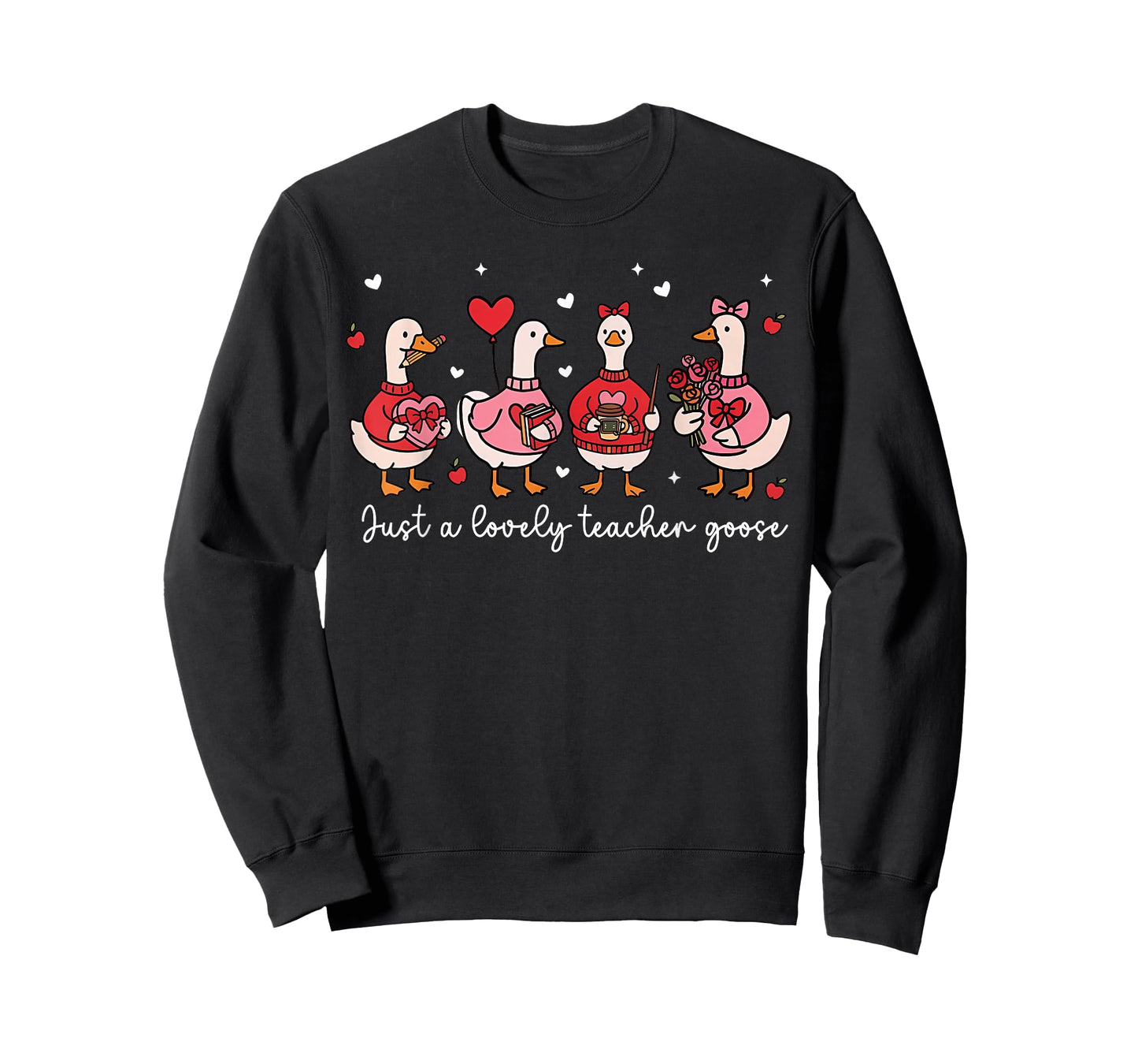 Just A Lovely Goose Cute Silly Goose Valentine's Day T-Shirt