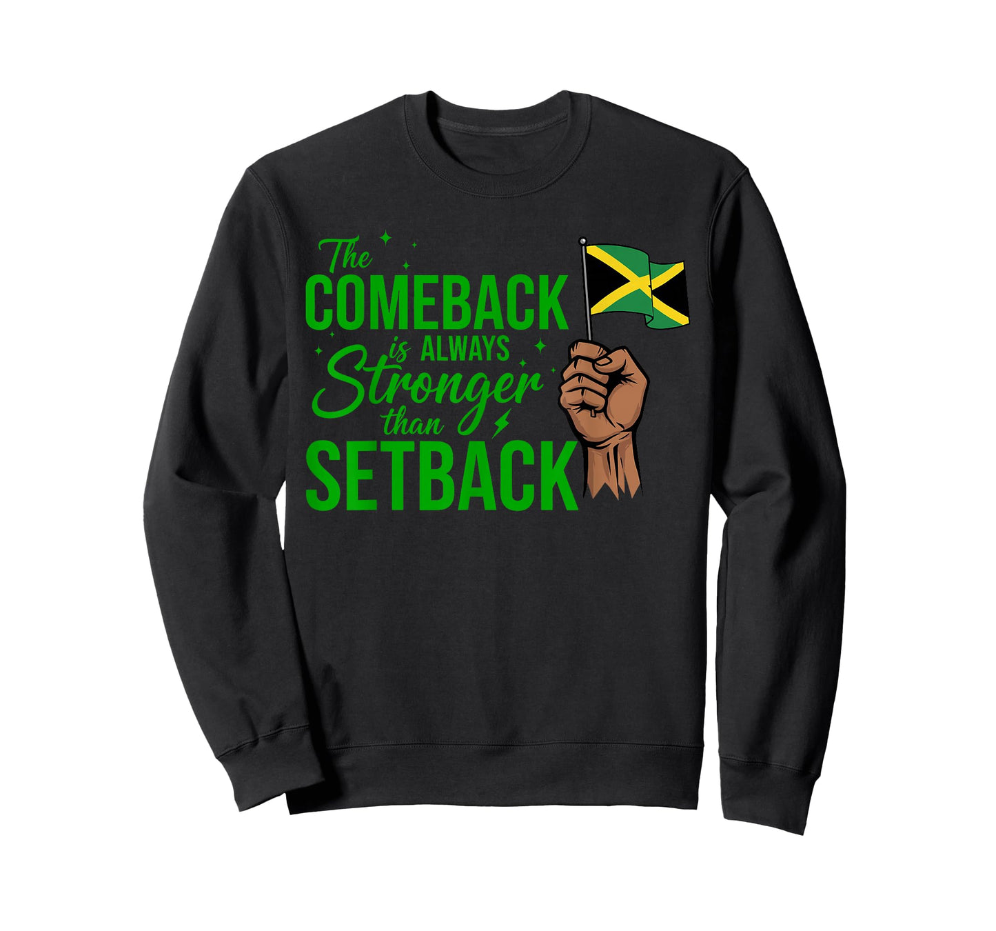 The Comeback is Always Stronger Jamaica Strong Flag T-Shirt