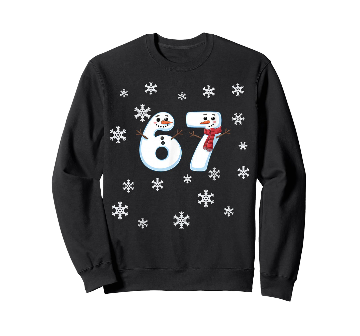 Funny 67 Winter Snowman Middle School 6 7 Funny 67 Meme T-Shirt
