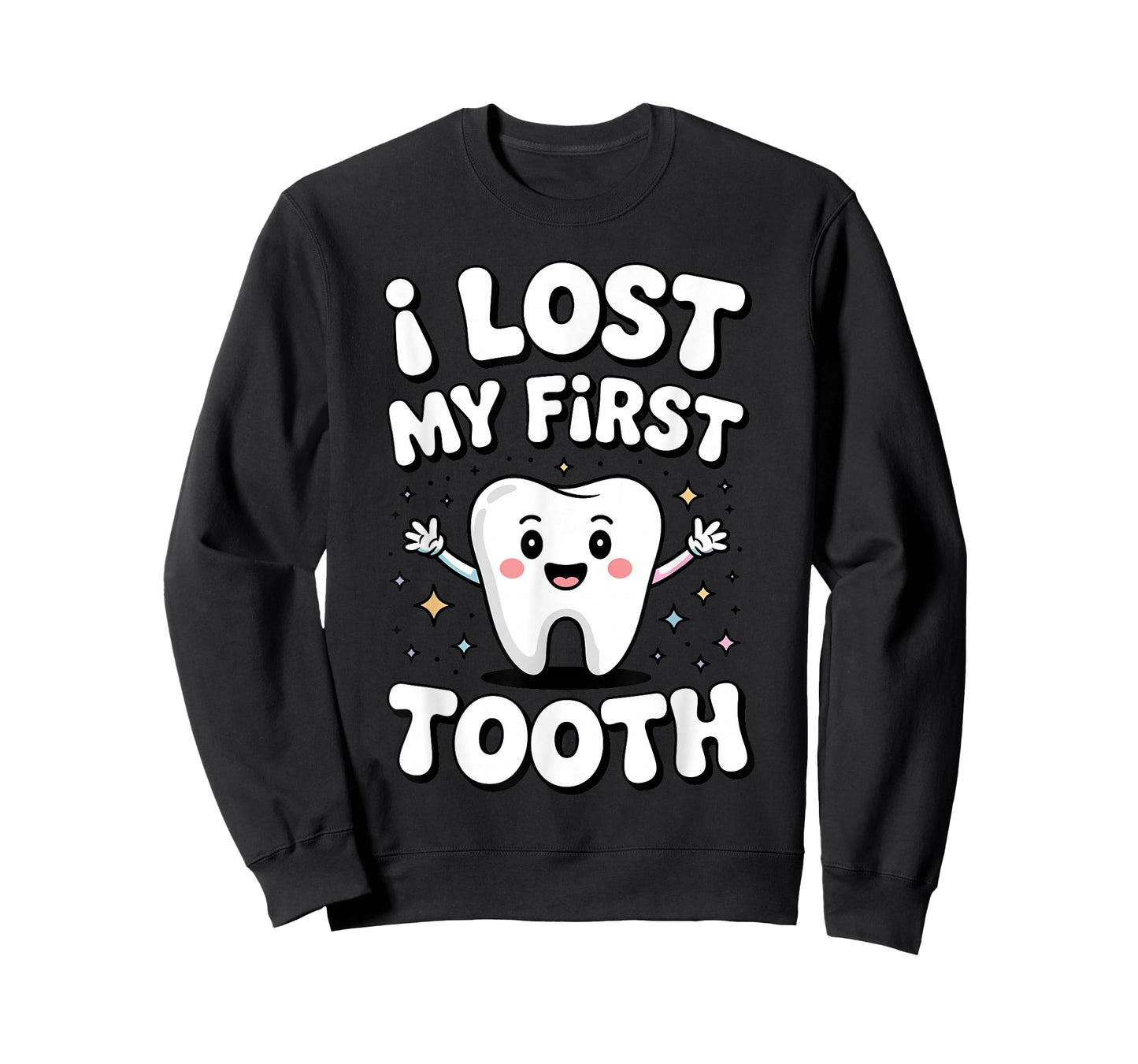 First Lost Tooth Art for Kids Boys Girls Lost First Tooth T-Shirt