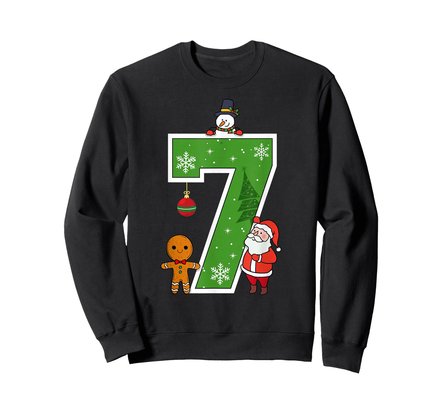 Number 7 67 Meme Couple Pajamas Christmas Matching T-Shirt